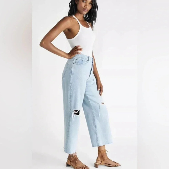 NWT ETICA Devon Crop Jeans in Mojave River - Picture 2 of 7